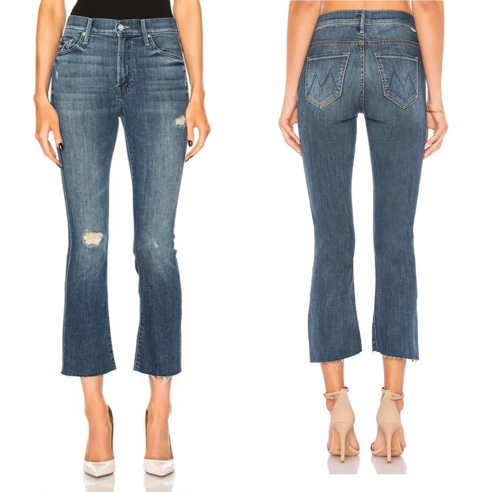 MOTHER Denim Insider Crop Fray in Gypsy Size 29